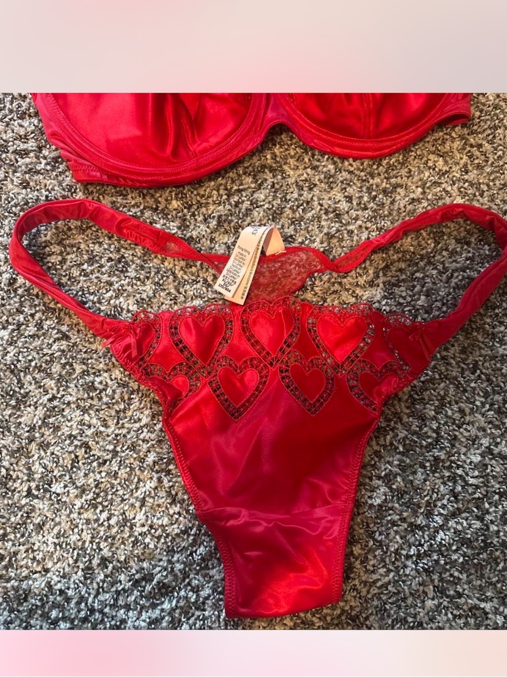 Victoria’s Secret Red Heart Thong